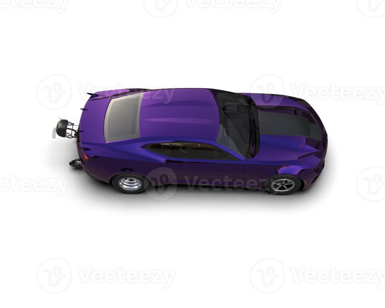 Realistic race car isolated on background. 3d rendering - illustration png