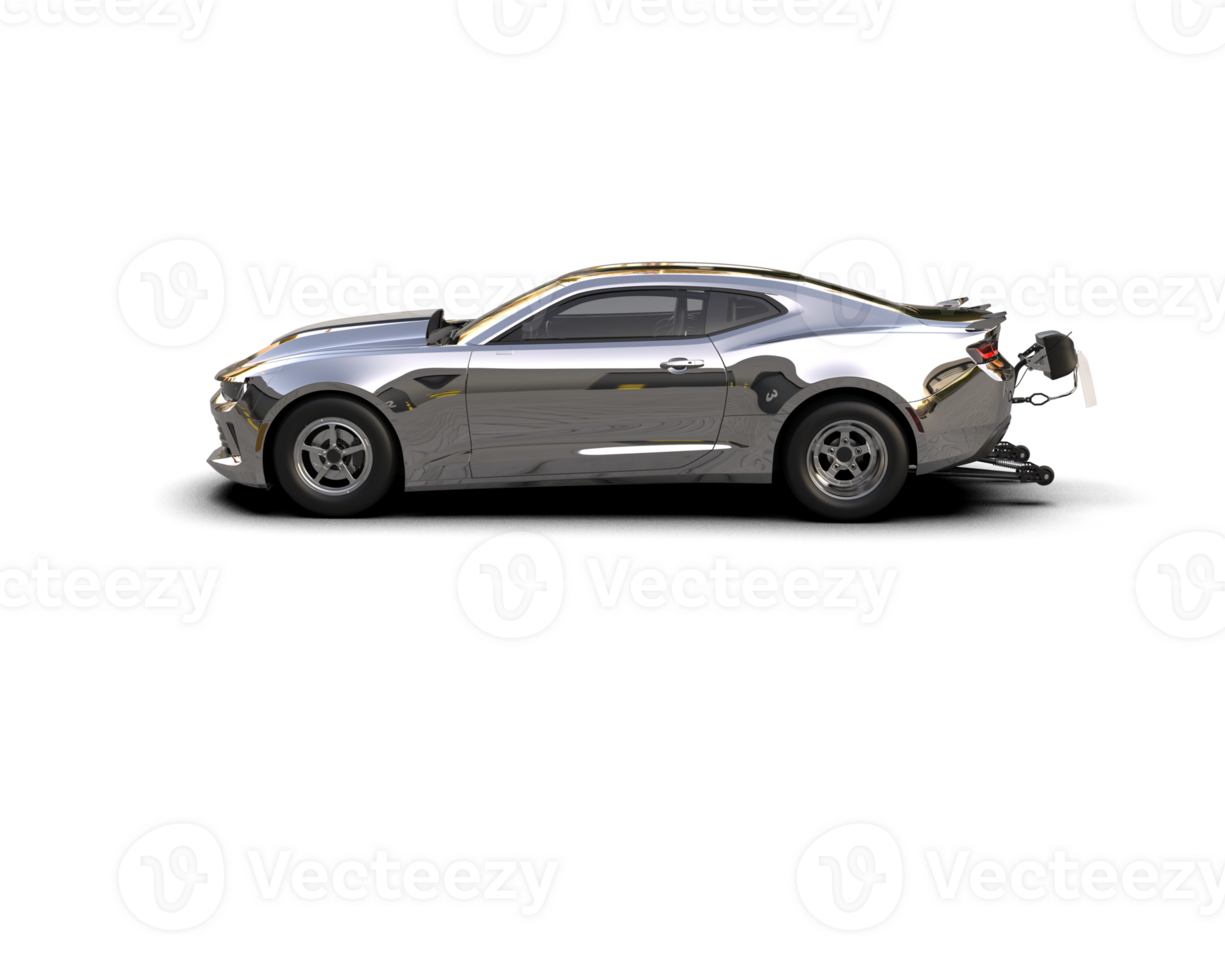 Realistic race car isolated on background. 3d rendering - illustration png