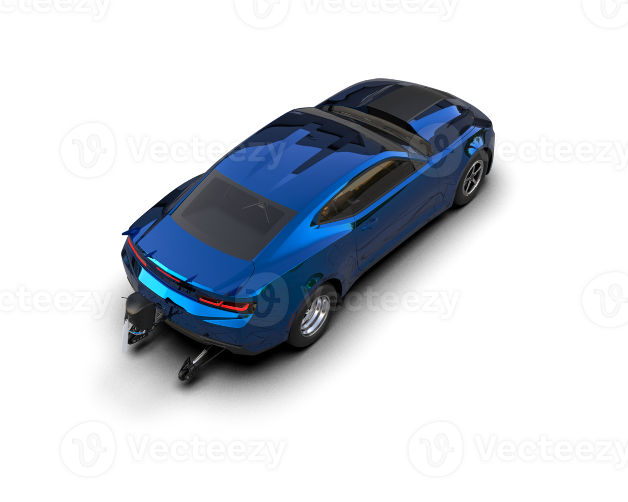 Realistic race car isolated on background. 3d rendering - illustration png