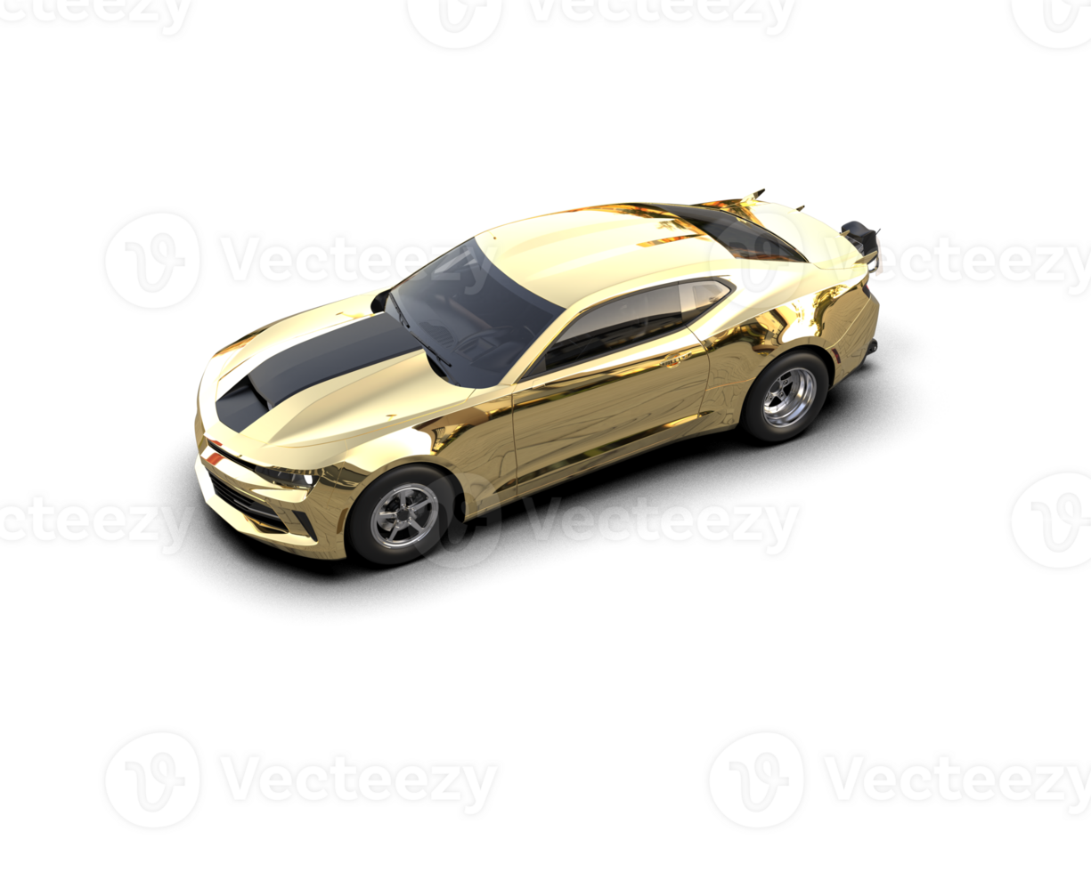 Realistic race car isolated on background. 3d rendering - illustration png