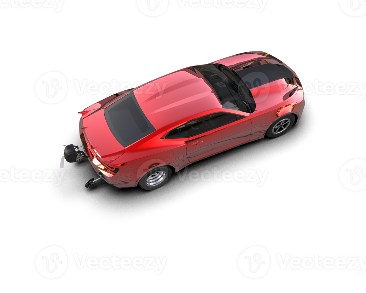 Realistic race car isolated on background. 3d rendering - illustration png