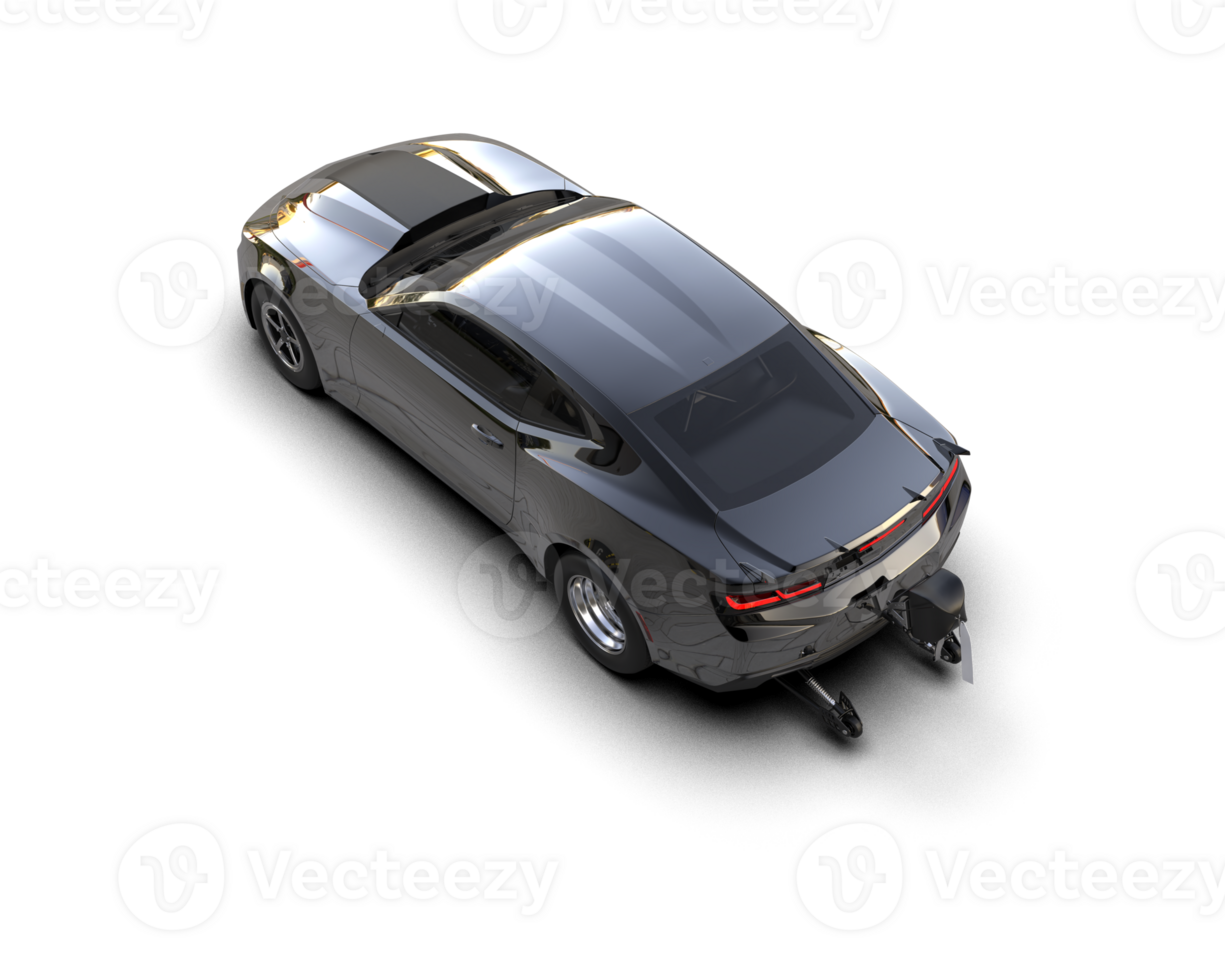 Realistic race car isolated on background. 3d rendering - illustration png