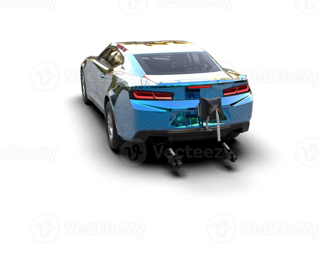 Realistic race car isolated on background. 3d rendering - illustration png
