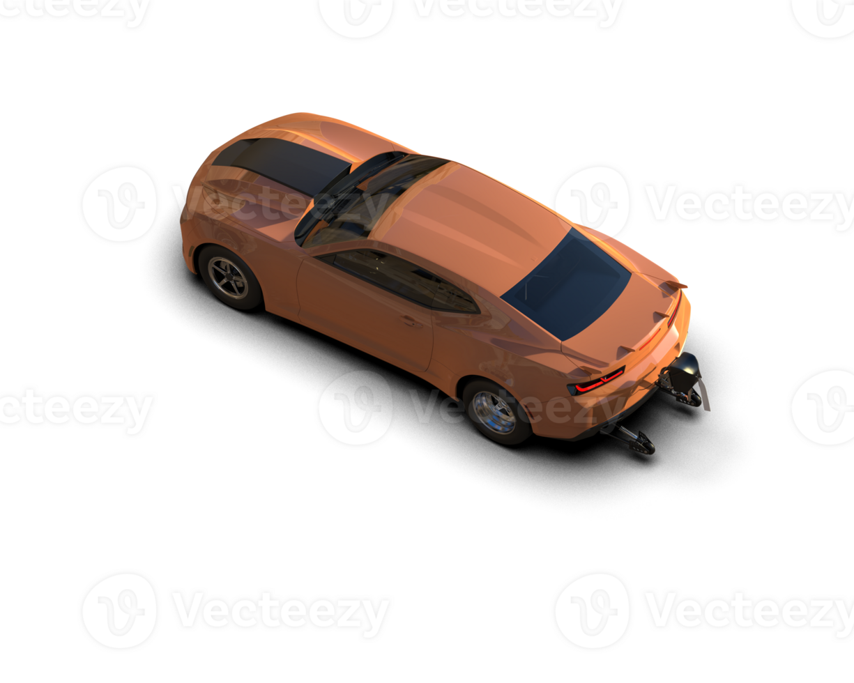 Realistic race car isolated on background. 3d rendering - illustration png