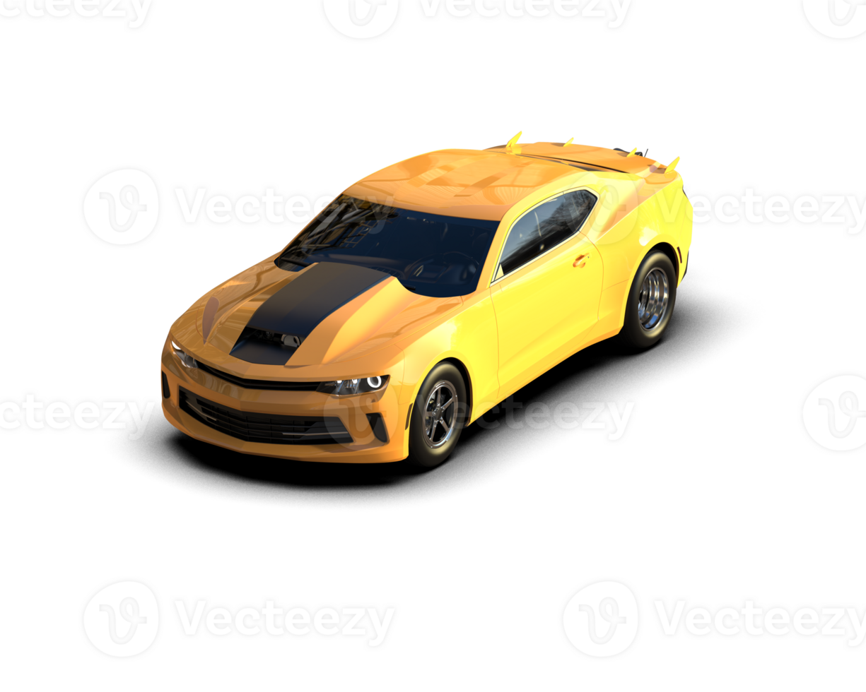 Realistic race car isolated on background. 3d rendering - illustration png