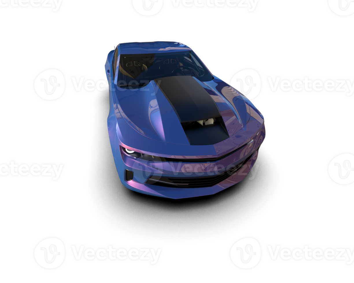Realistic race car isolated on background. 3d rendering - illustration png