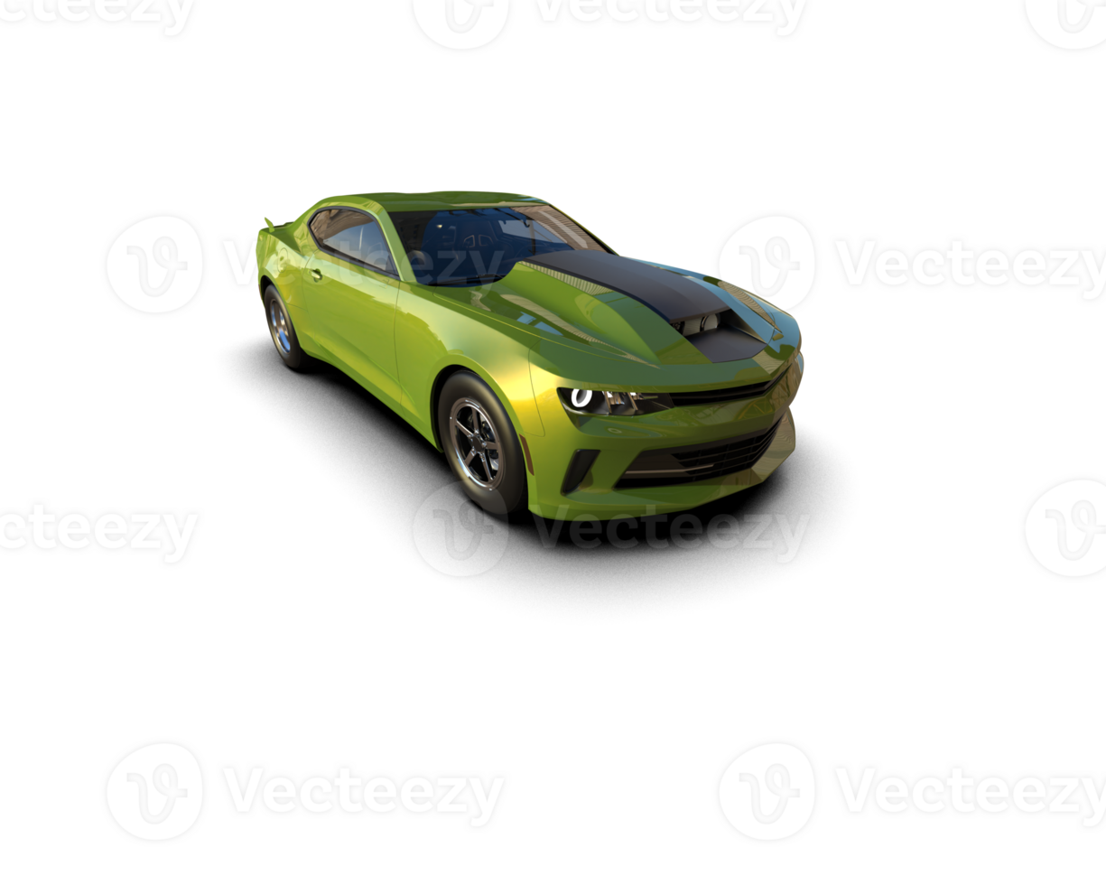 Realistic race car isolated on background. 3d rendering - illustration png