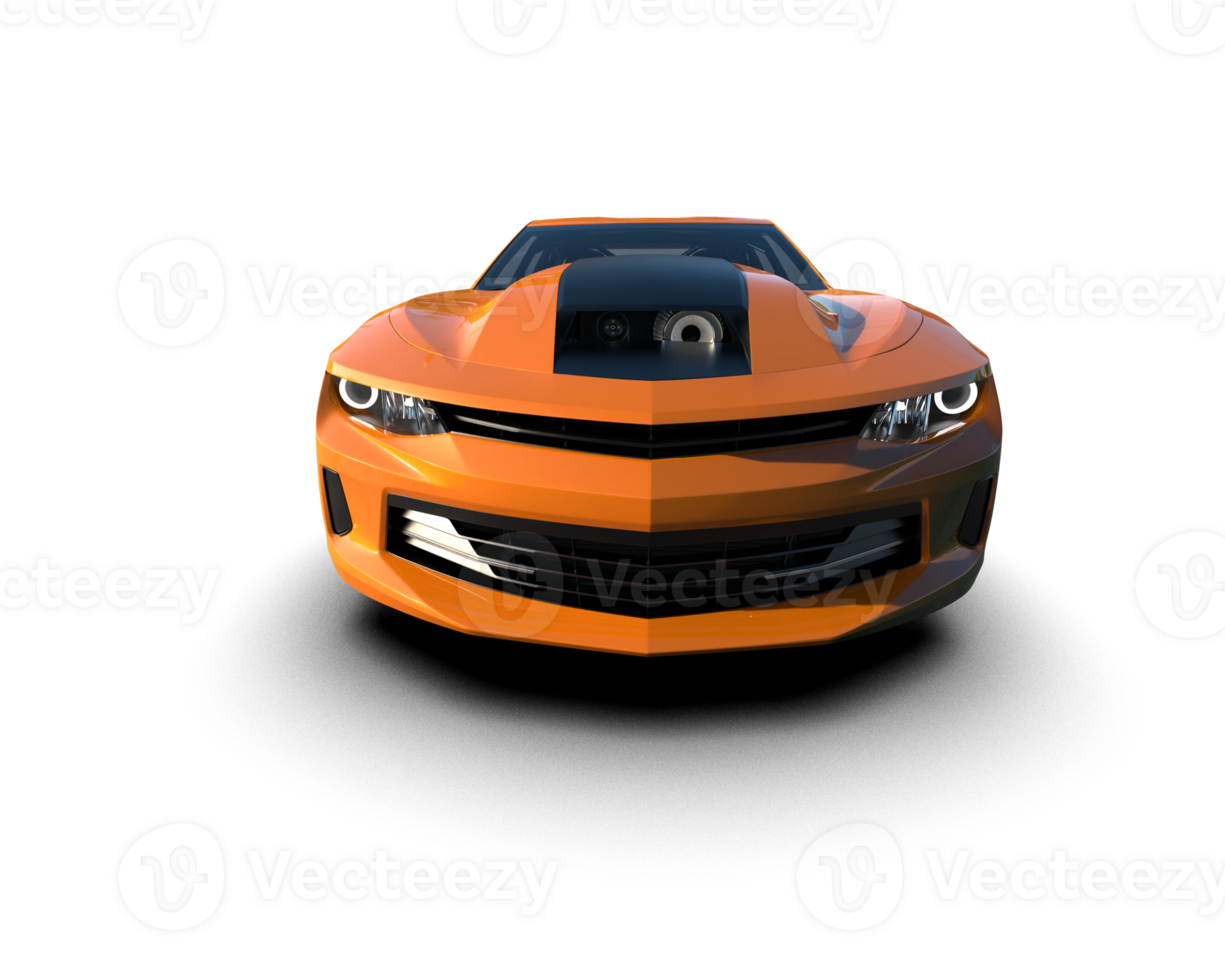 Realistic race car isolated on background. 3d rendering - illustration png