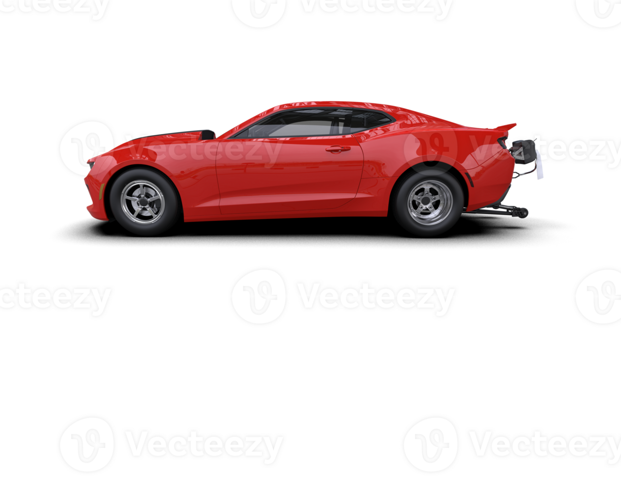 Realistic race car isolated on background. 3d rendering - illustration png