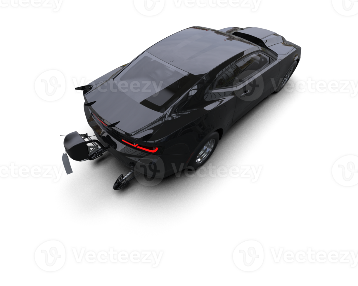 Realistic race car isolated on background. 3d rendering - illustration png
