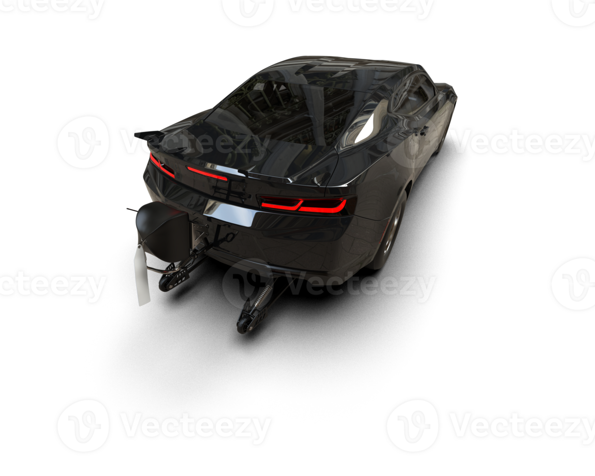 Realistic race car isolated on background. 3d rendering - illustration png