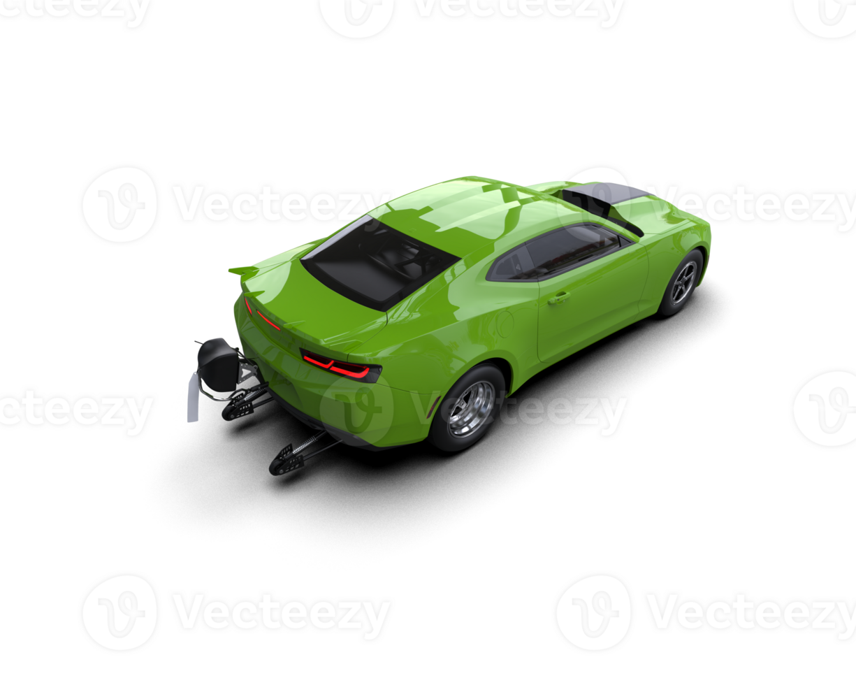 Realistic race car isolated on background. 3d rendering - illustration png