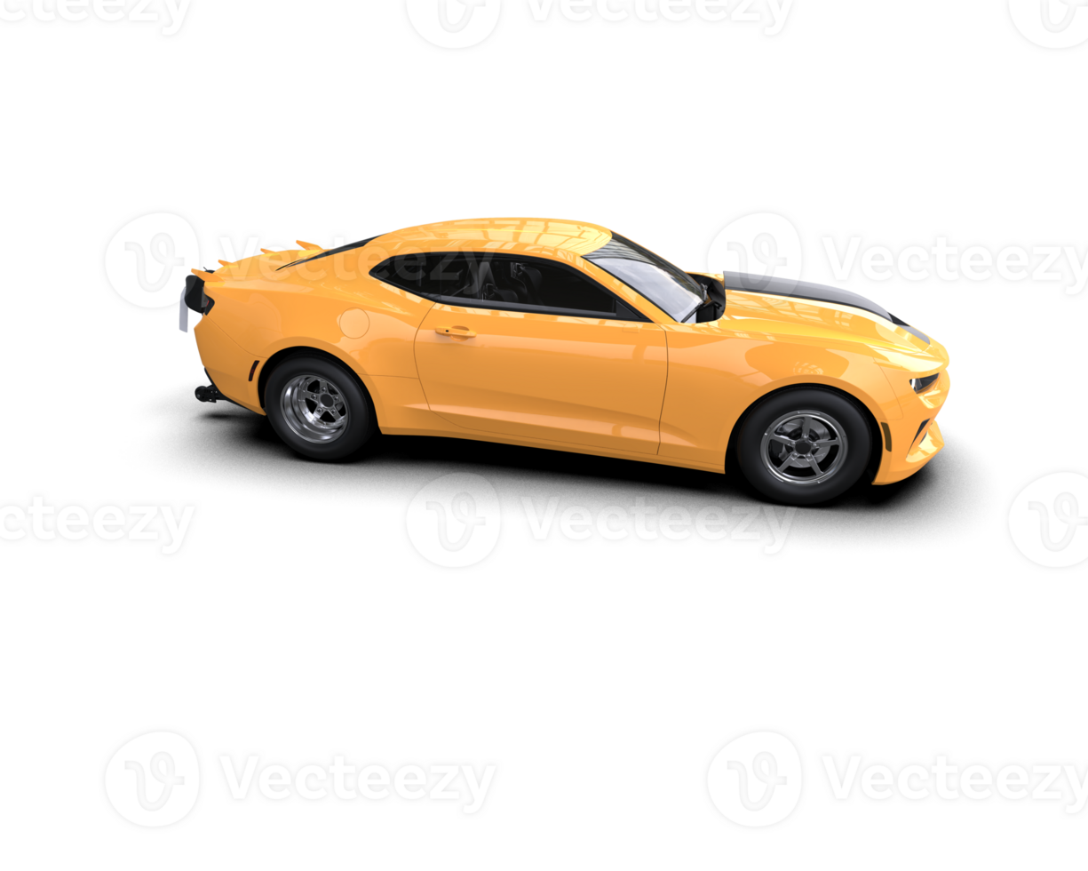 Realistic race car isolated on background. 3d rendering - illustration png