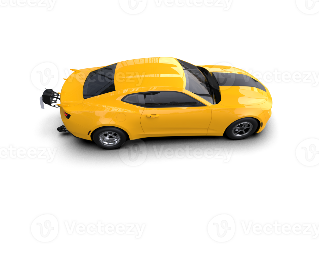 Realistic race car isolated on background. 3d rendering - illustration png