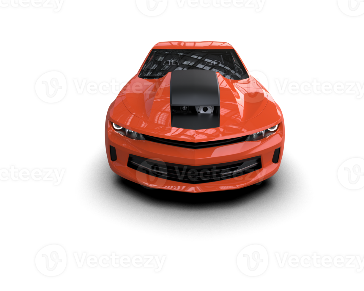 Realistic race car isolated on background. 3d rendering - illustration png