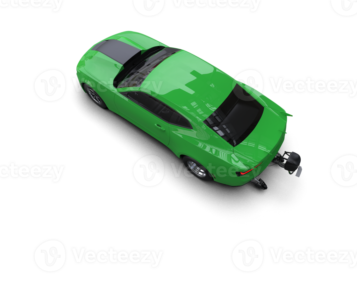 Realistic race car isolated on background. 3d rendering - illustration png