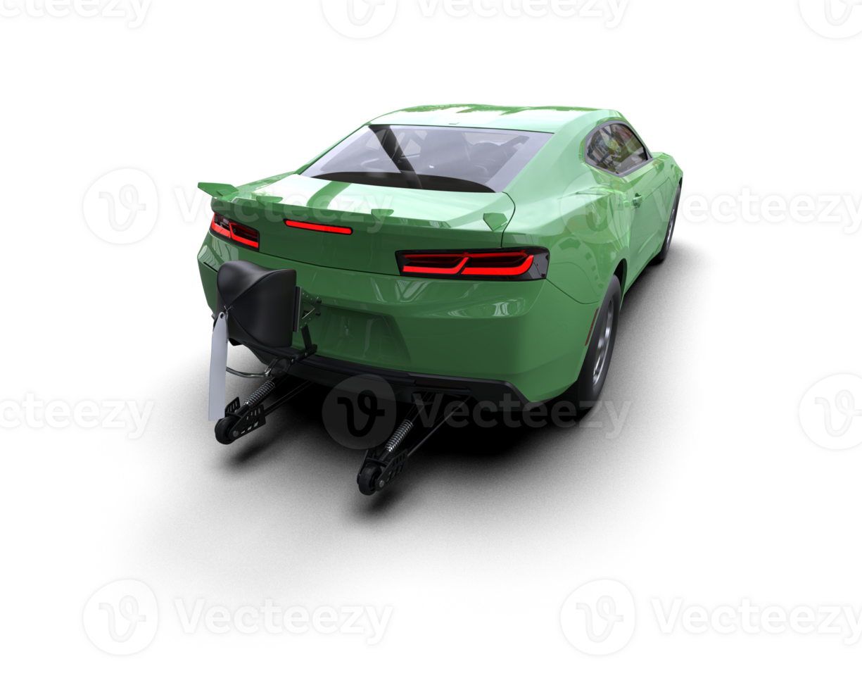 Realistic race car isolated on background. 3d rendering - illustration png