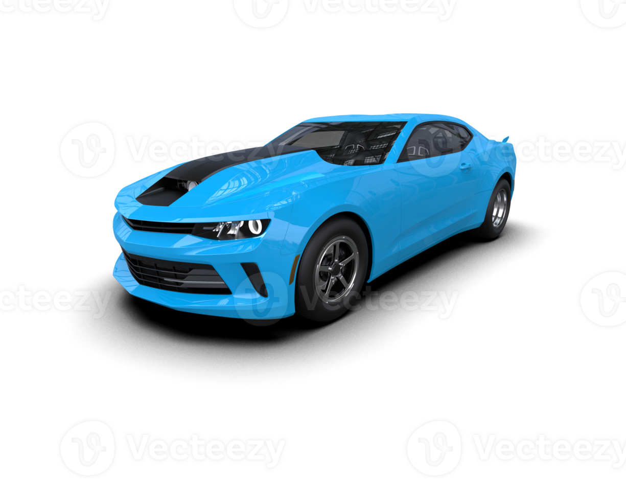 Realistic race car isolated on background. 3d rendering - illustration png