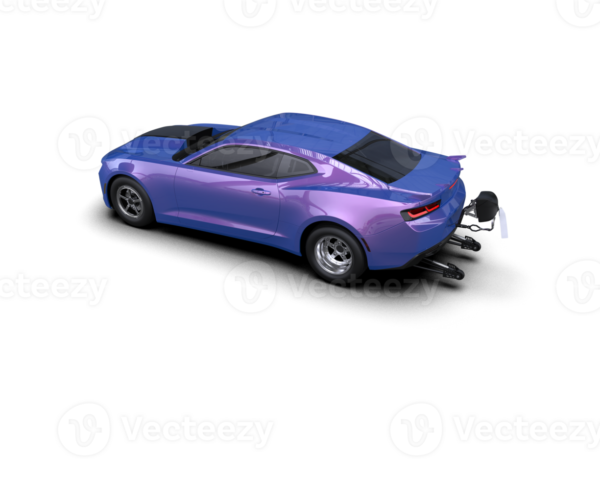 Realistic race car isolated on background. 3d rendering - illustration png