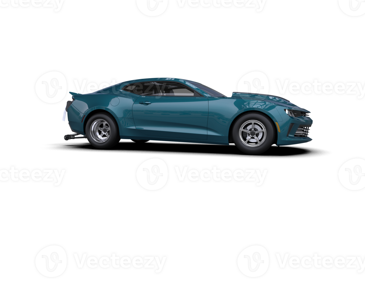 Realistic race car isolated on background. 3d rendering - illustration png