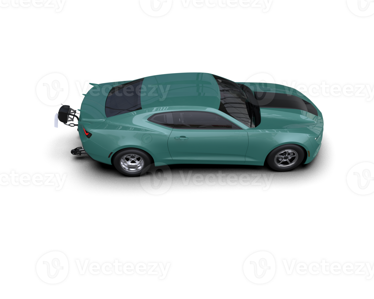Realistic race car isolated on background. 3d rendering - illustration png