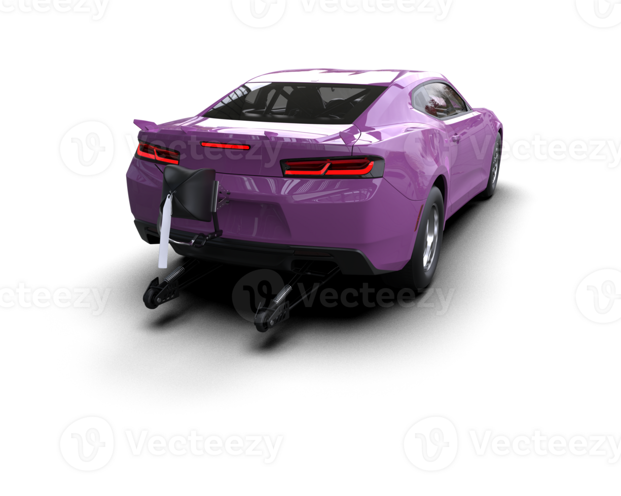 Realistic race car isolated on background. 3d rendering - illustration png