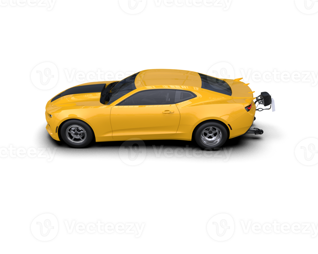 Realistic race car isolated on background. 3d rendering - illustration png