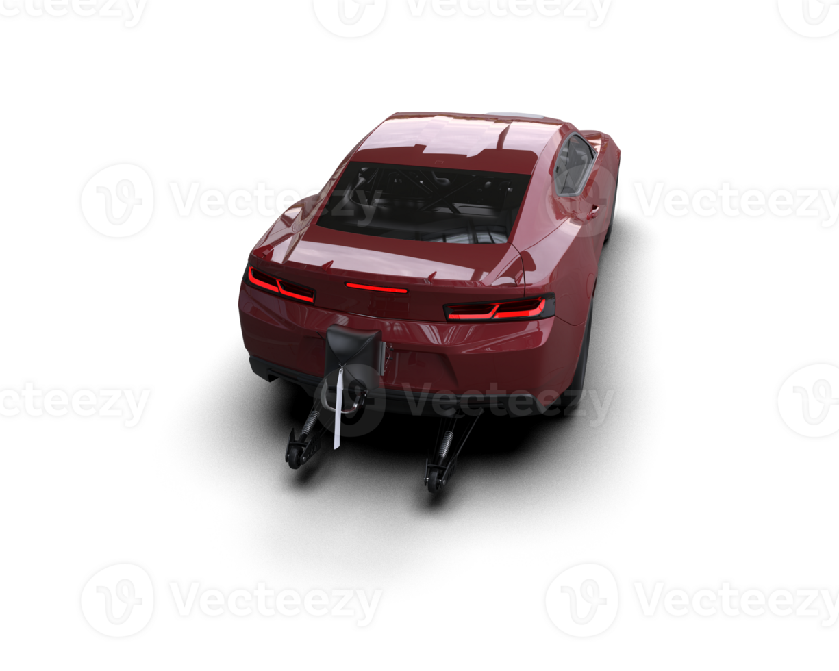 Realistic race car isolated on background. 3d rendering - illustration png