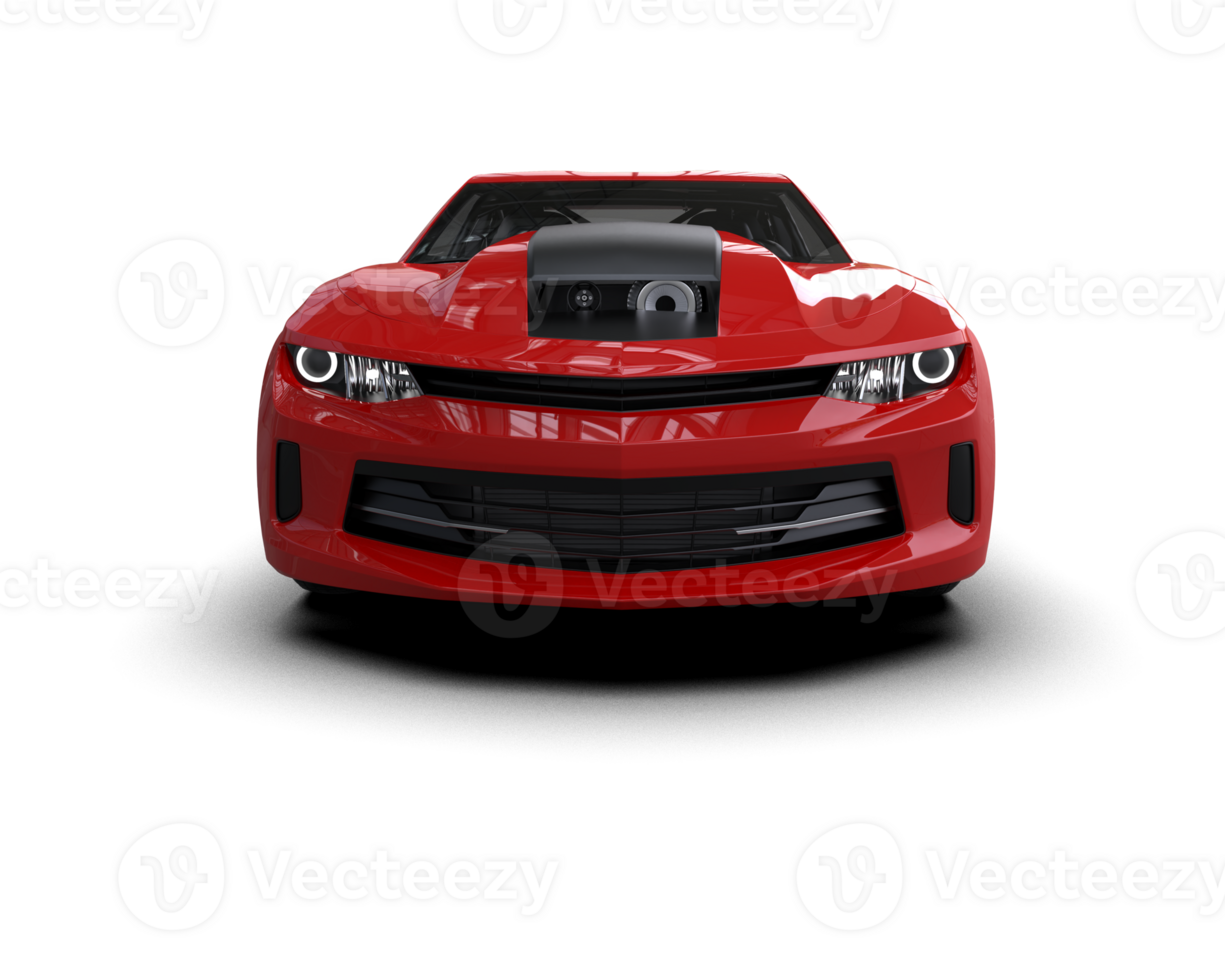 Realistic race car isolated on background. 3d rendering - illustration png