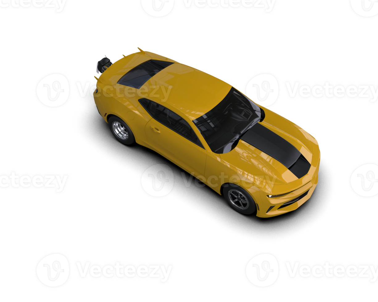 Realistic race car isolated on background. 3d rendering - illustration png