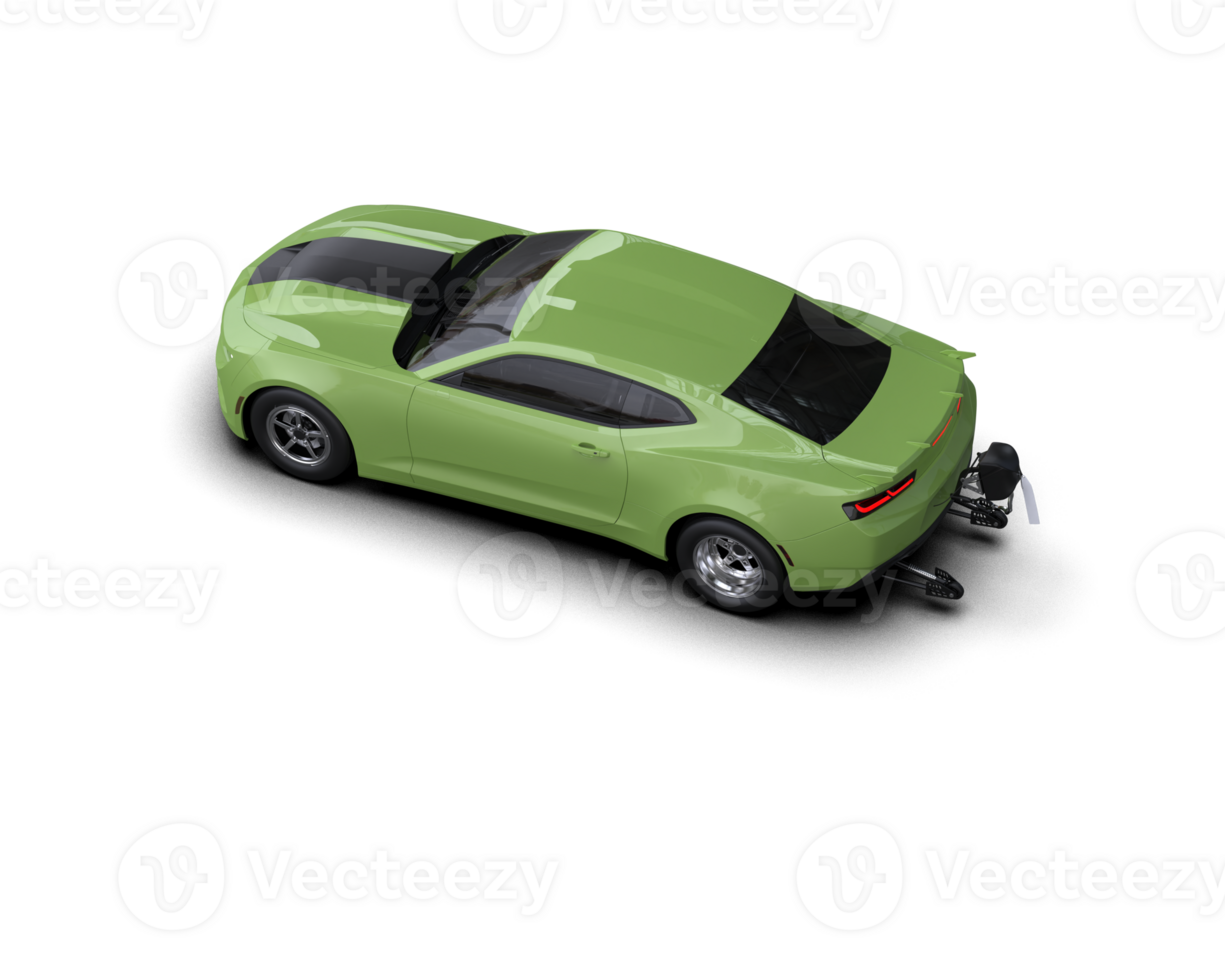 Realistic race car isolated on background. 3d rendering - illustration png