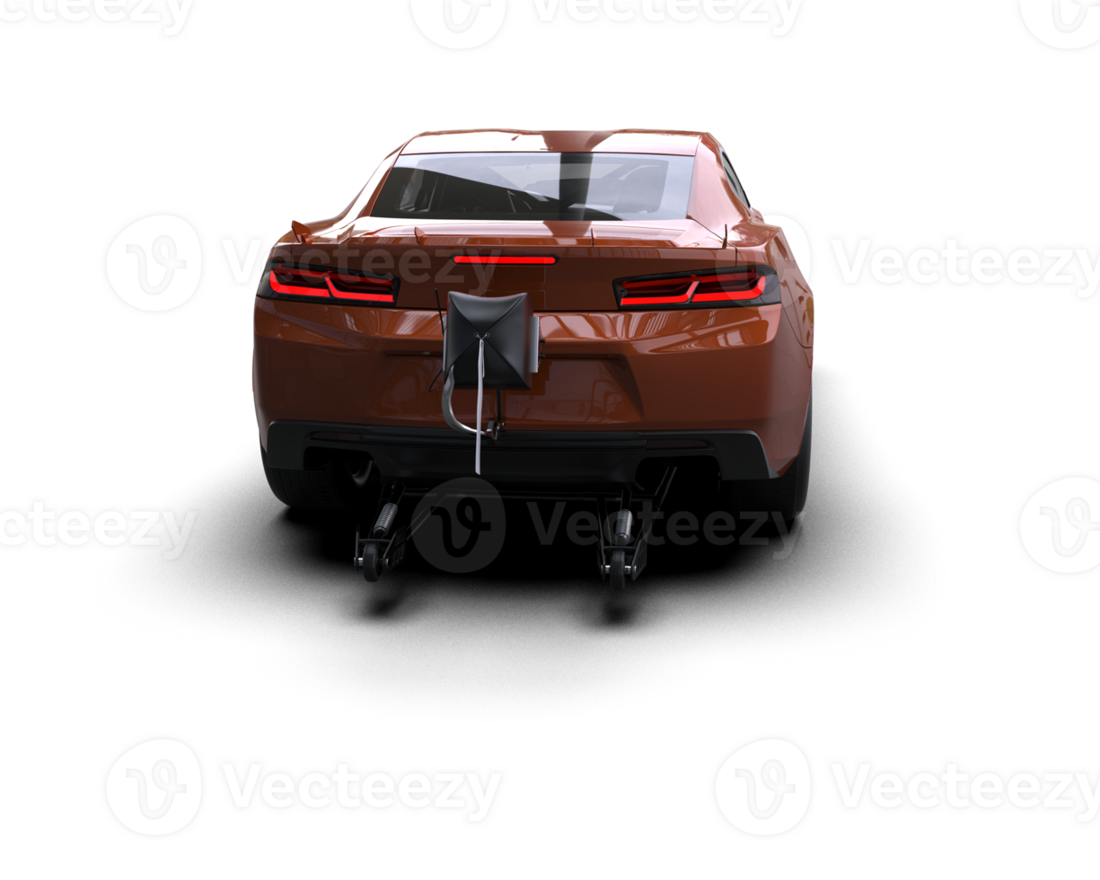 Realistic race car isolated on background. 3d rendering - illustration png