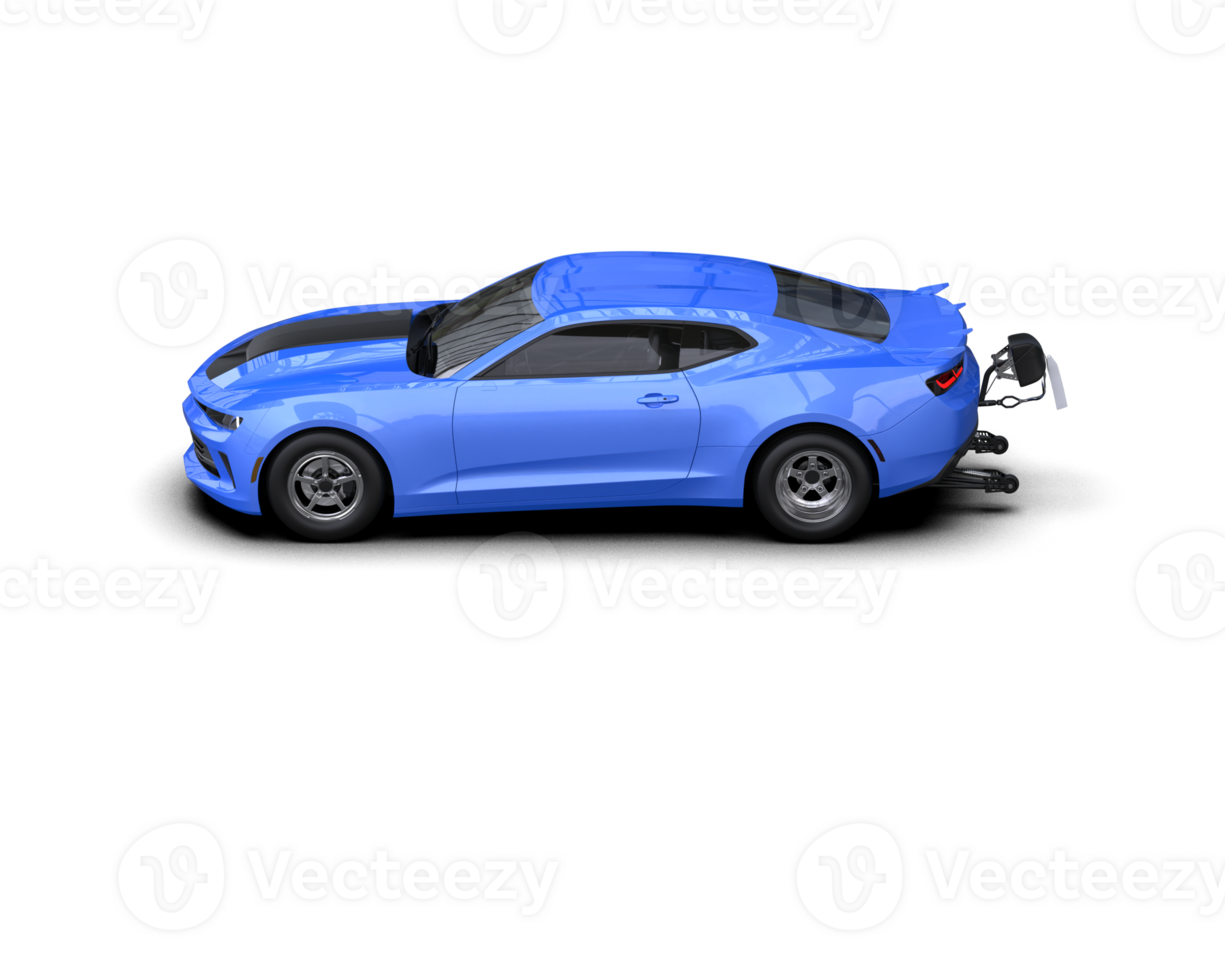 Realistic race car isolated on background. 3d rendering - illustration png