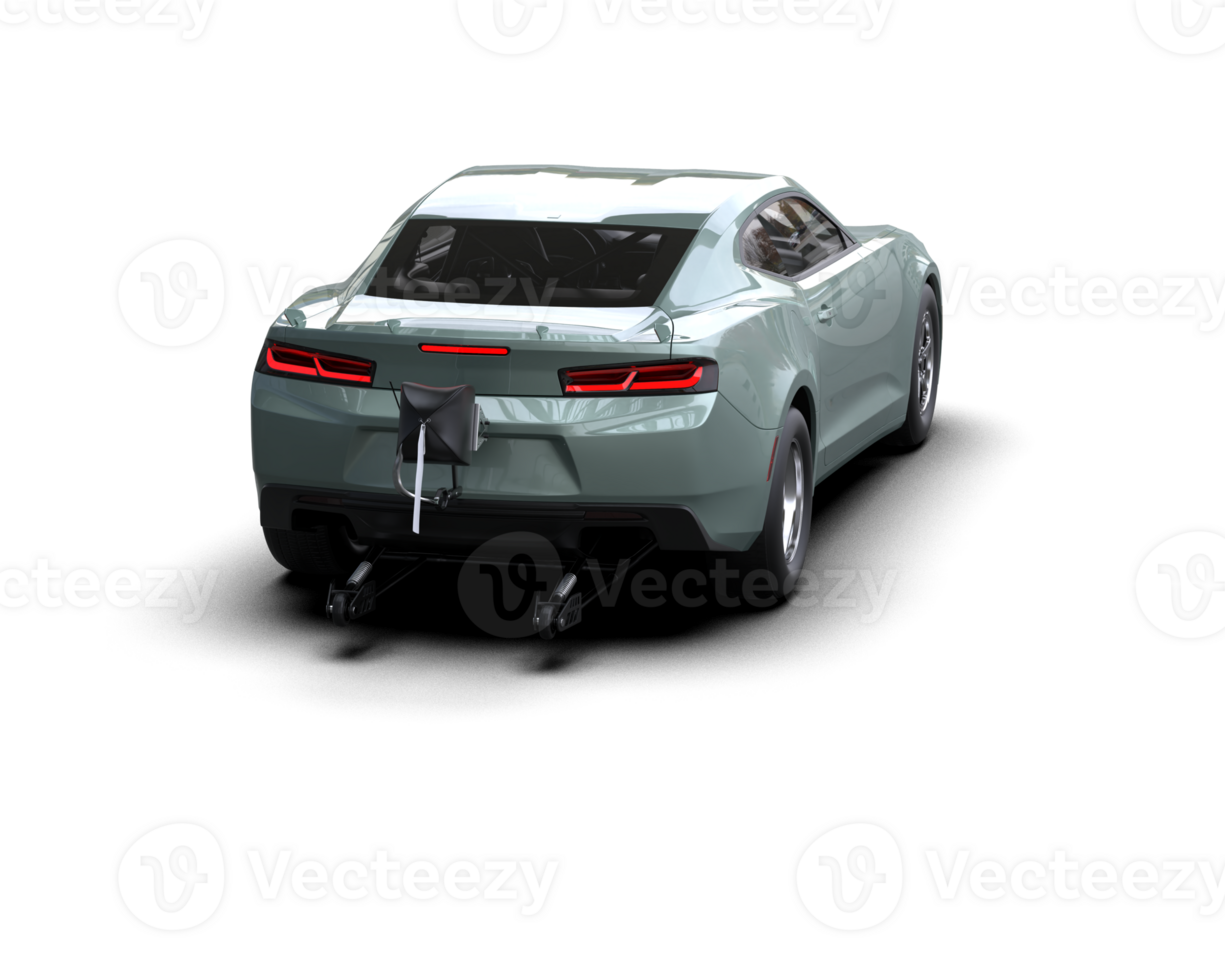 Realistic race car isolated on background. 3d rendering - illustration png