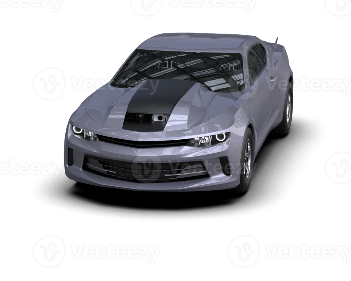 Realistic race car isolated on background. 3d rendering - illustration png
