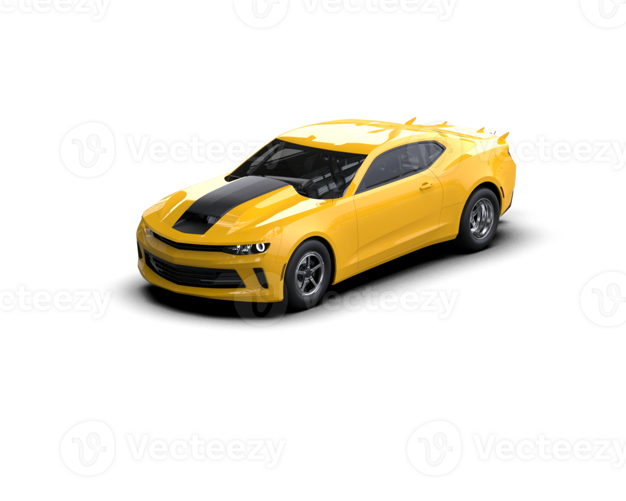 Realistic race car isolated on background. 3d rendering - illustration png