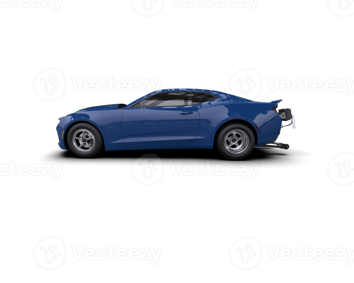 Realistic race car isolated on background. 3d rendering - illustration png