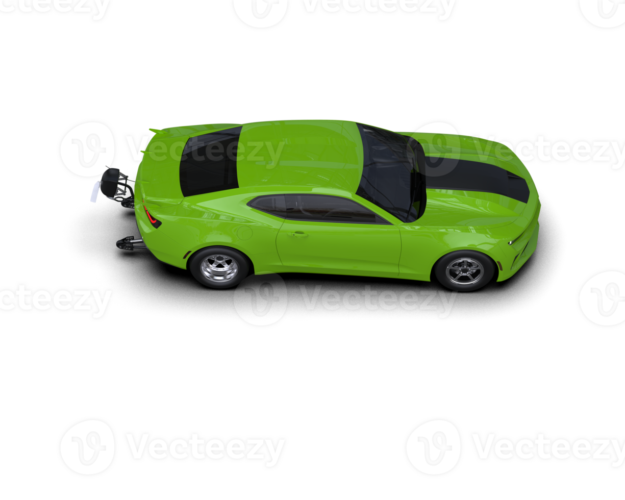 Realistic race car isolated on background. 3d rendering - illustration png