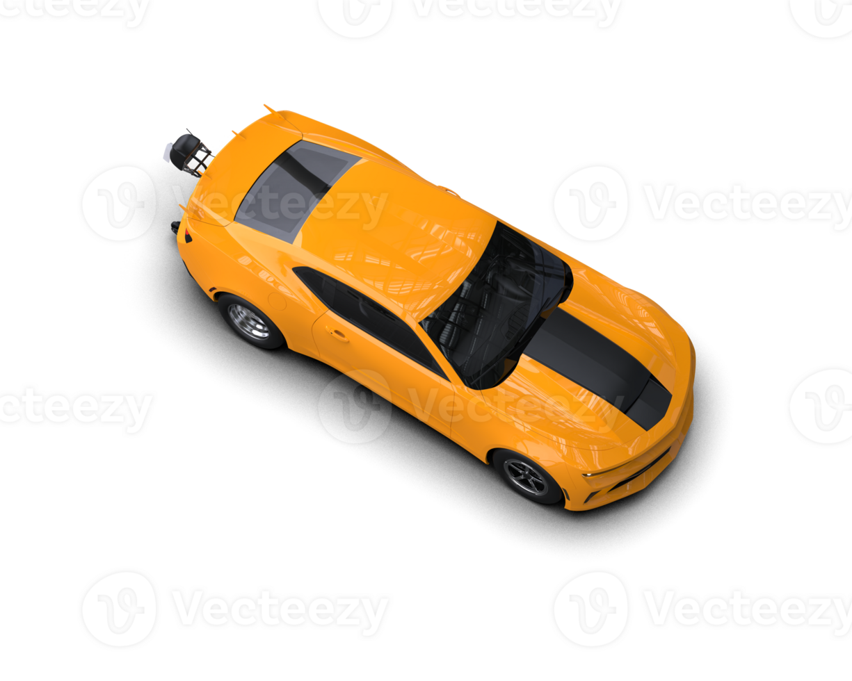 Realistic race car isolated on background. 3d rendering - illustration png