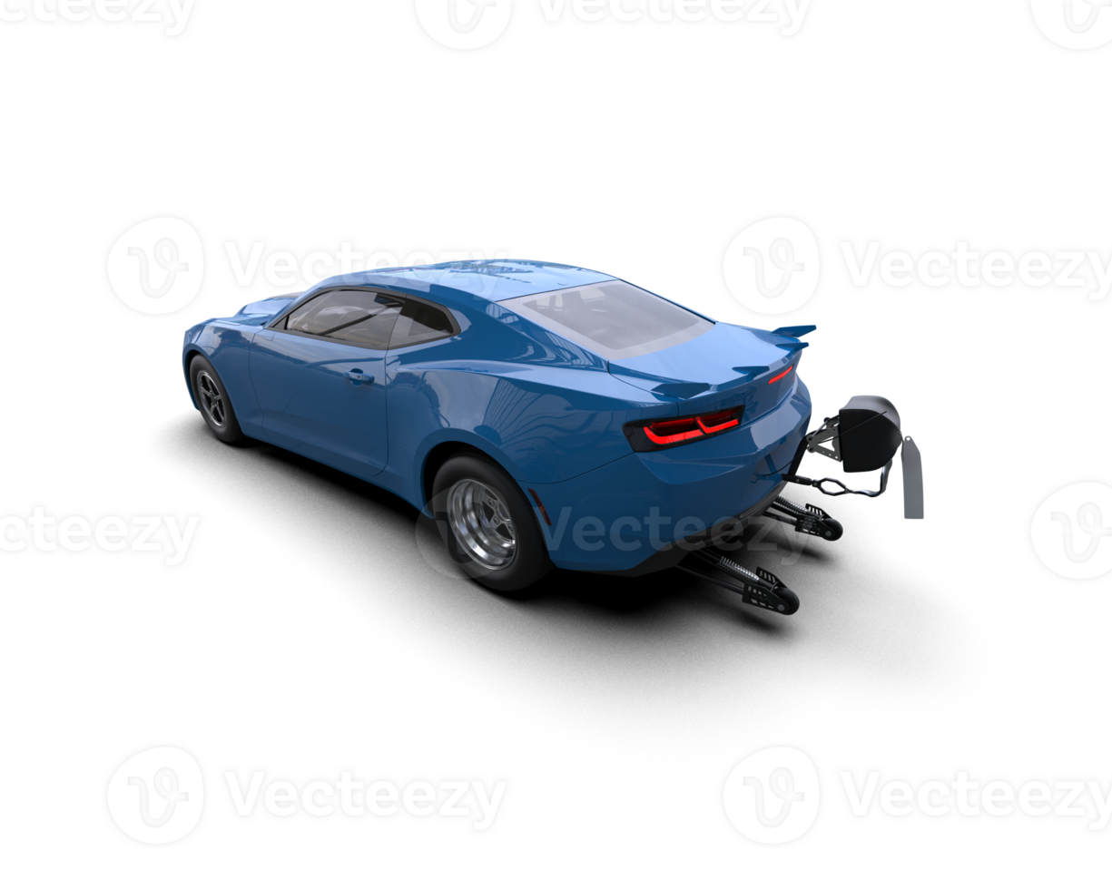 Realistic race car isolated on background. 3d rendering - illustration png
