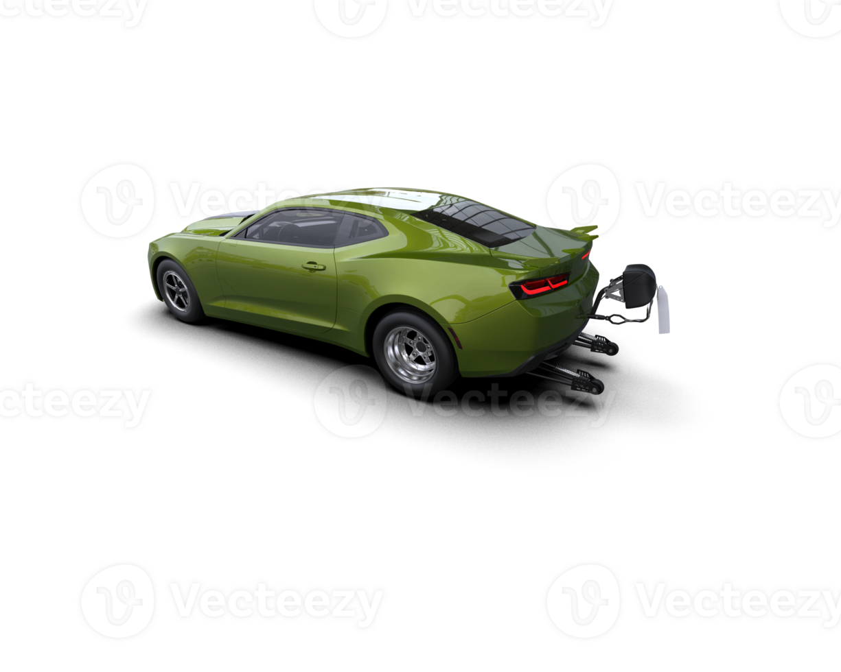 Realistic race car isolated on background. 3d rendering - illustration png