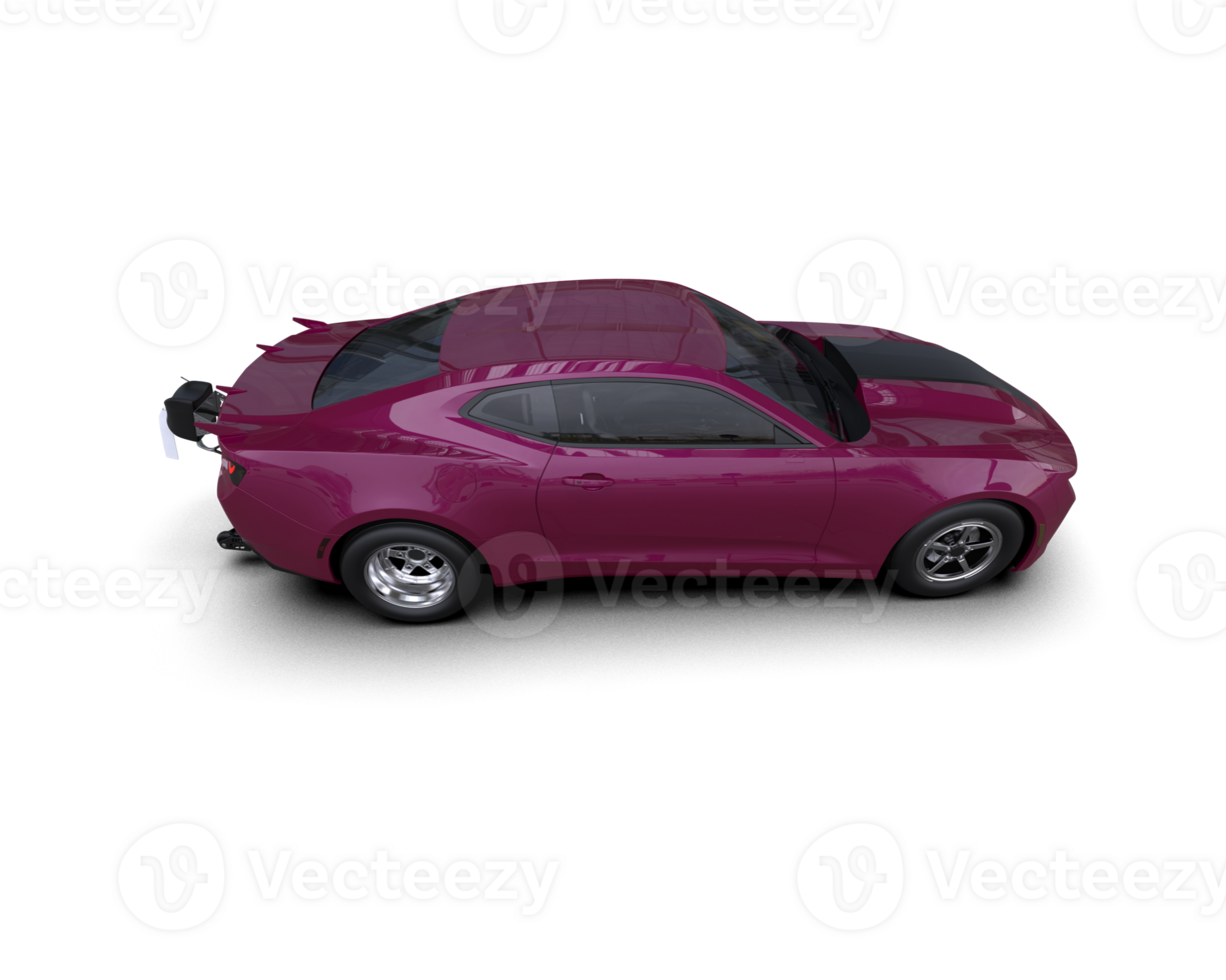 Realistic race car isolated on background. 3d rendering - illustration png