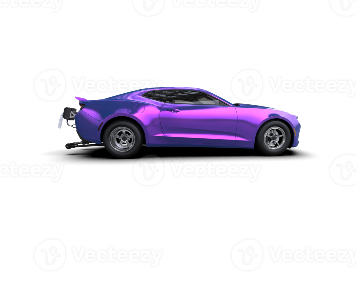 Realistic race car isolated on background. 3d rendering - illustration png