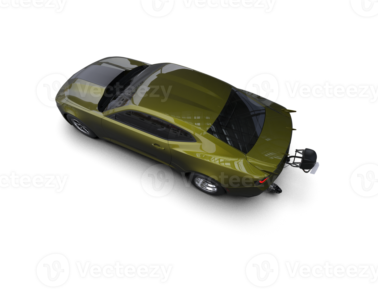 Realistic race car isolated on background. 3d rendering - illustration png