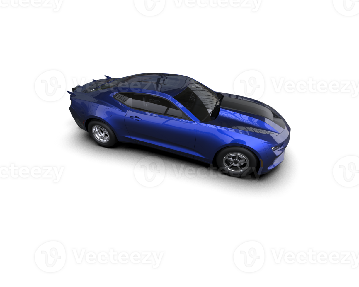 Realistic race car isolated on background. 3d rendering - illustration png