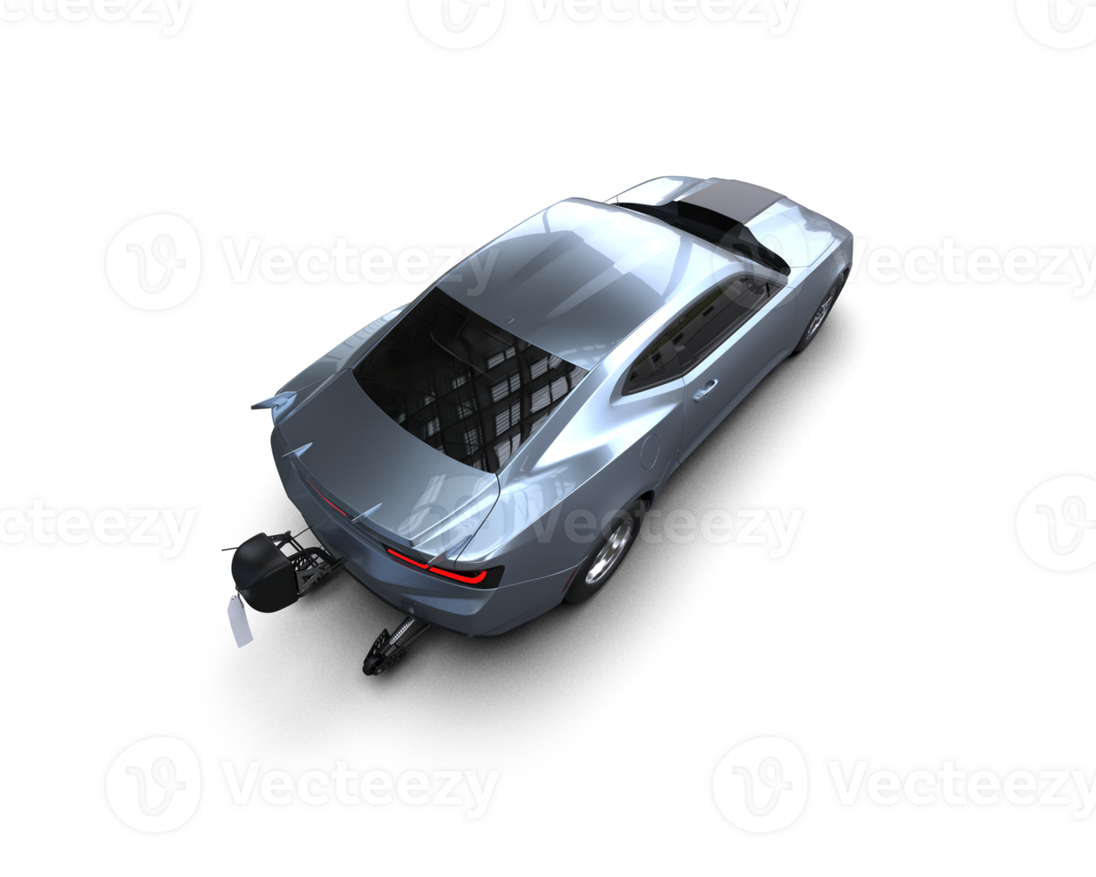 Realistic race car isolated on background. 3d rendering - illustration png