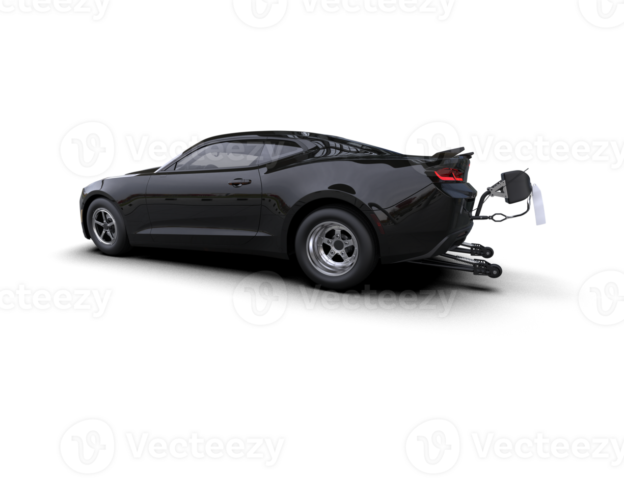 Realistic race car isolated on background. 3d rendering - illustration png