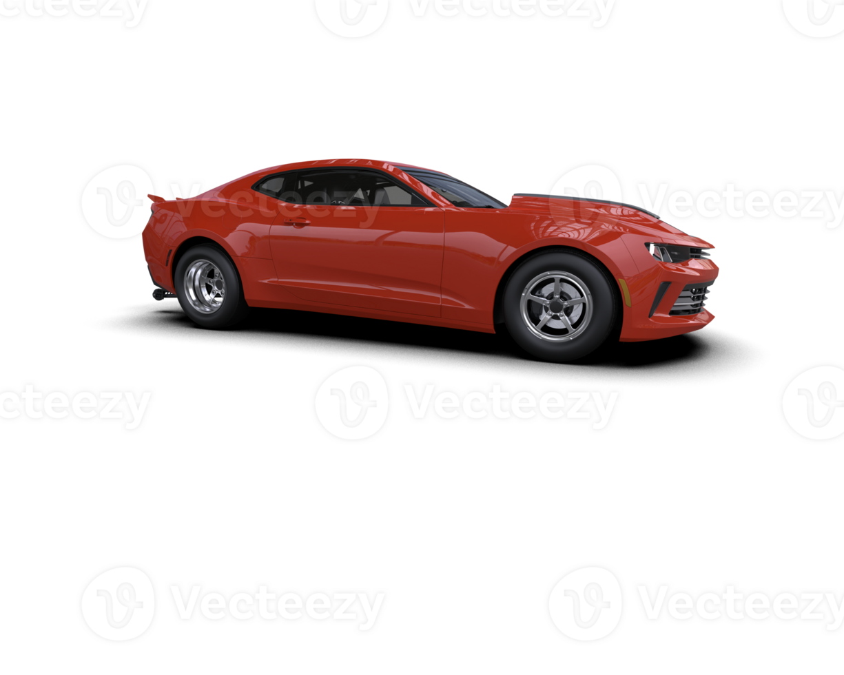 Realistic race car isolated on background. 3d rendering - illustration png