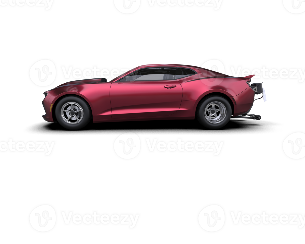 Realistic race car isolated on background. 3d rendering - illustration png