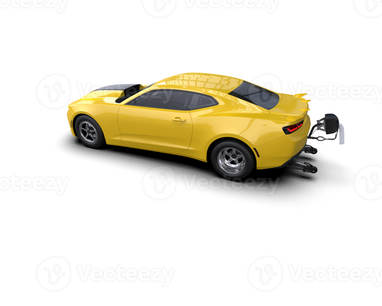 Realistic race car isolated on background. 3d rendering - illustration png